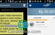 Bagaimana Cara Menerima Uang Lewat e-Cash Mandiri?