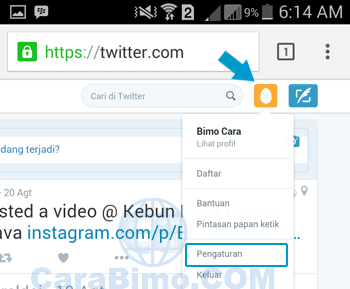 Cara Menghapus Akun Twitter Lewat HP Android Selamanya