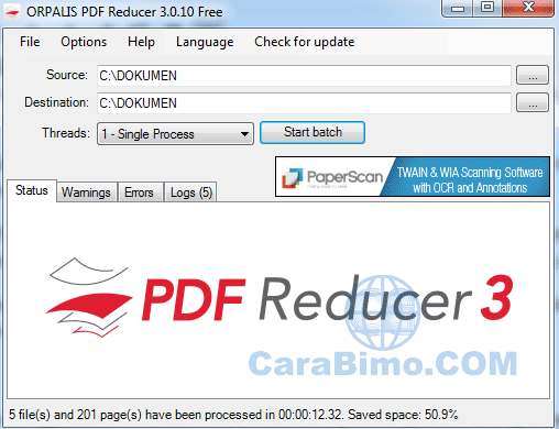 Cara Menggunakan ORPALIS PDF Reducer Free