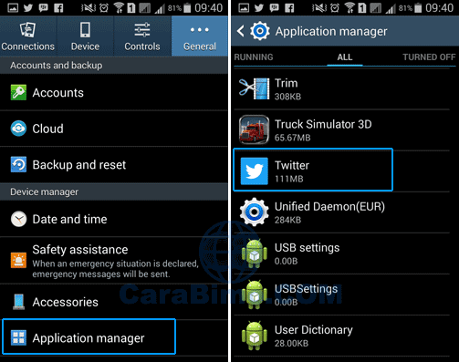 2 Cara Keluar atau Log out Dari Twitter di HP Android