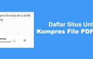 Daftar Situs Untuk Kompres File PDF Online