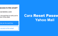 Beginilah Cara Reset Password Yahoo Mail Yang Lupa