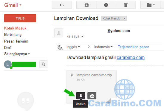 Cara Menyimpan File Lampiran Email Gmail dari PC atau Laptop