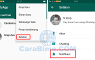 Cara Mengganti Nada Notifikasi WhatsApp Chat dan Grup