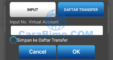 Masukan nomor virtual account clipan finance