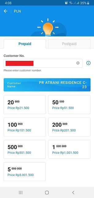 Cara Beli Token Listrik di DANA